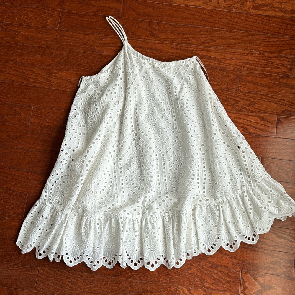 NWT H&M one shoulder lace flare dress